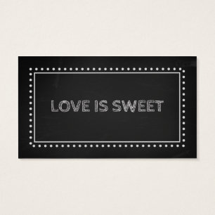Chalkboard Wedding Favour Recipe Tags