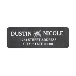 Chalkboard Wedding Labels