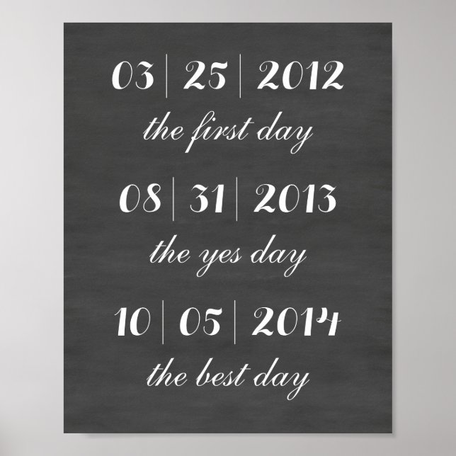 Chalkboard Wedding Sign (Front)