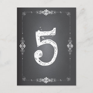 Chalkboard Wedding Table Card