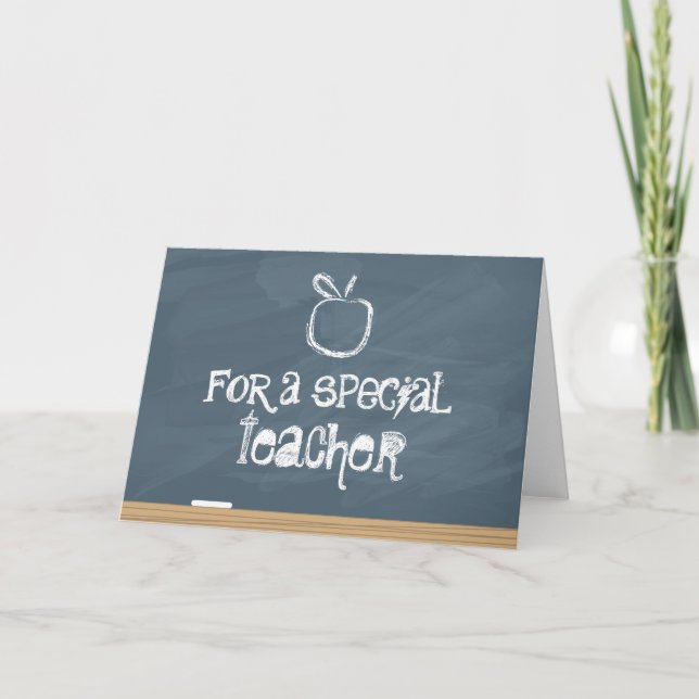 Chalkboard with Apple Card (Front)