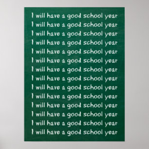 Chalkboard Writing Poster