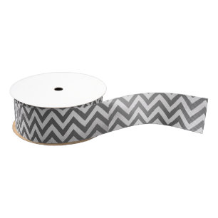 Chalkboard zig zag grosgrain ribbon