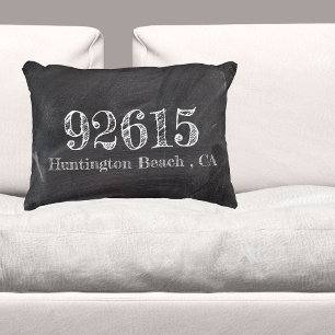 Chalkboard Zip Code  Decorative Cushion