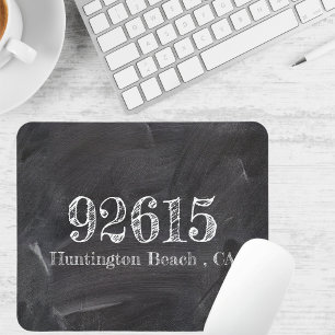 Chalkboard Zip Code Mouse Pad