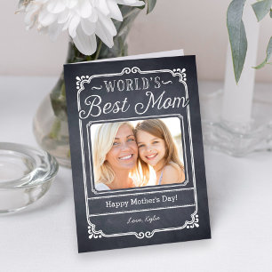 Chalked Frame Mothers Day Photo Card