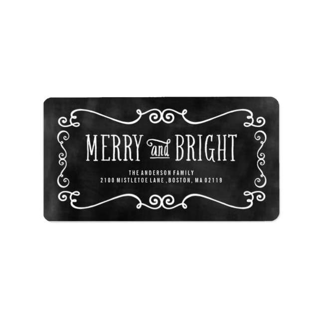 Chalked Up | Holiday Address Labels (Front)
