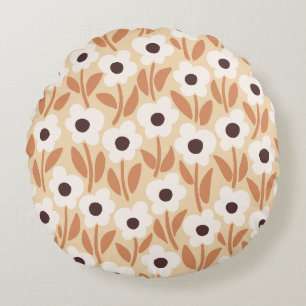 Chalkflower Garden Autumn Warmth Round Cushion