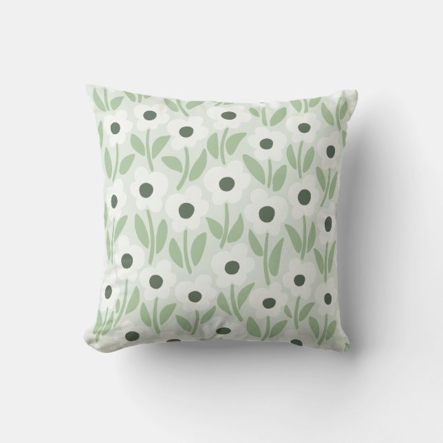 Chalkflower Garden Botanical Calm Cushion (Front)