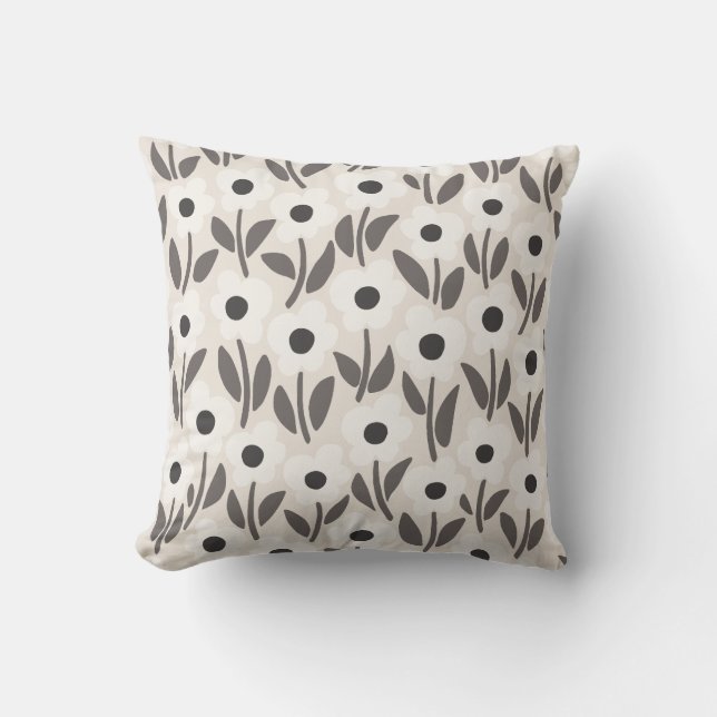 Chalkflower Garden Calm Neutral  Cushion (Front)