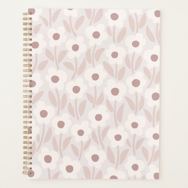 Chalkflower Garden Soft Romantic Pink Planner (Front)
