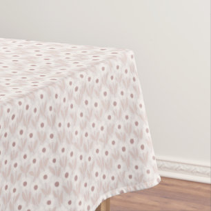 Chalkflower Garden Soft Romantic Pink Tablecloth