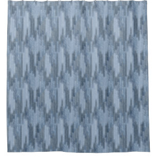 Chalky Textured Abstract in Denim Blue Shower Curtain