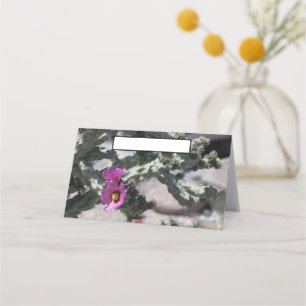 Challa Cactus in bloom Place Card