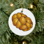 Challah Bread Loaf Happy Hanukkah Chanukah Ceramic Tree Decoration<br><div class="desc">Features an original marker illustration of a loaf of fresh-baked challah bread. Perfect for Hanukkah!

This Chanukah illustration is also available on other products. Don't see what you're looking for? Need help with customisation? Contact Rebecca to have something designed just for you.</div>