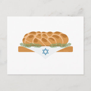 Challah Bread Postcard
