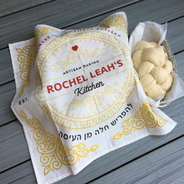 Challah Dough Cover. Artisan Baking Gold Napkin