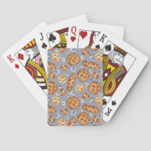 Challah - Muted Blue Playing Cards