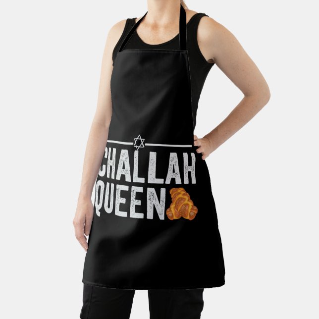 Challah Queen Funny Hanukkah Jewish Holiday Gift Apron (Insitu)