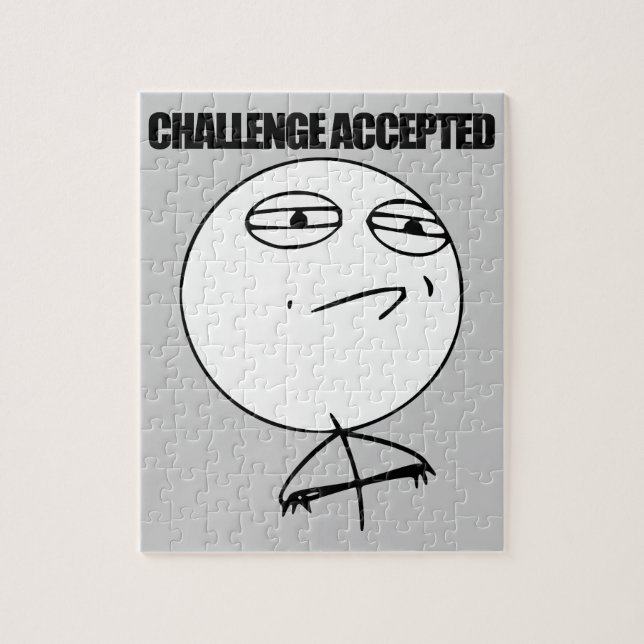 Challenge Accepted Jigsaw Puzzle (Vertical)