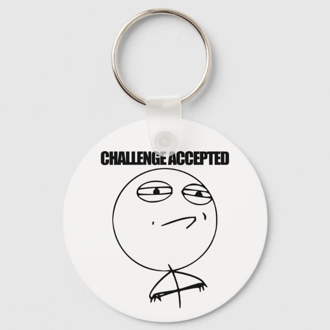 Challenge Accepted Key Ring (Front)