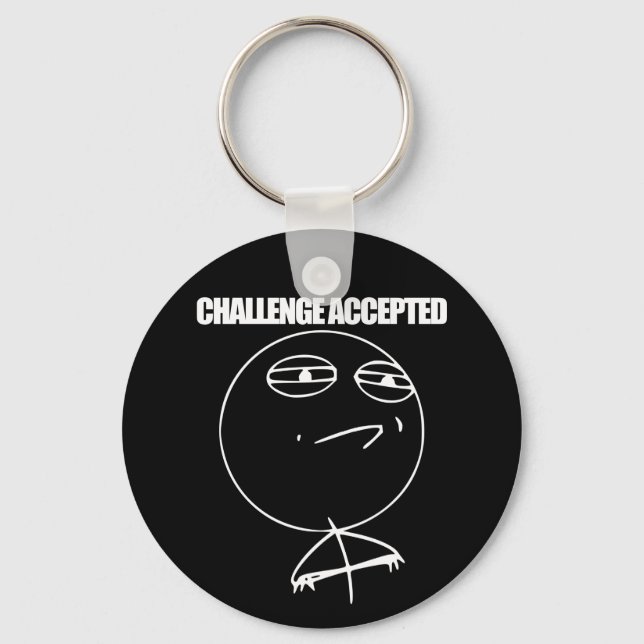 Challenge Accepted Key Ring (Front)