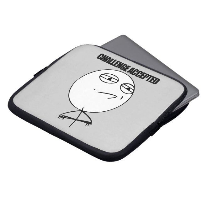 Challenge Accepted Laptop Sleeve (Front Top)