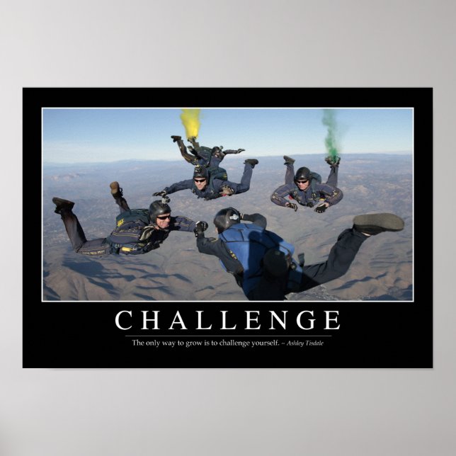 Challenge: Inspirational Quote 1 Poster (Front)