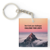 Challenge Your Limits - Motivational Keychain