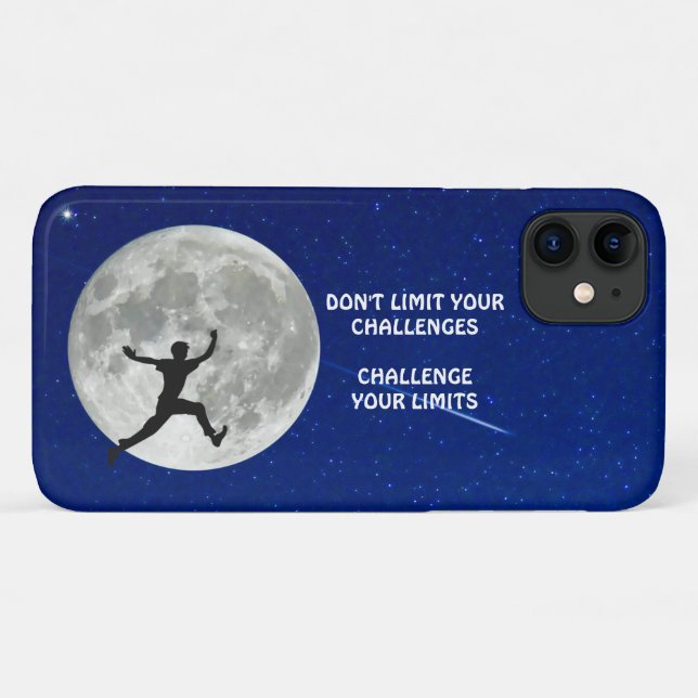 Challenge your limits motivational quote Case-Mate iPhone case (Back (Horizontal))
