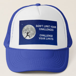 Challenge your limits motivational quote trucker hat
