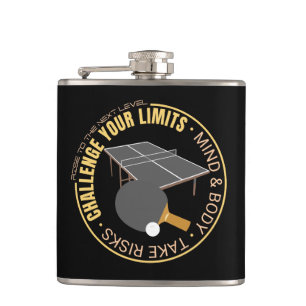 Challenge Your Limits Next Level Inspirational  Hip Flask