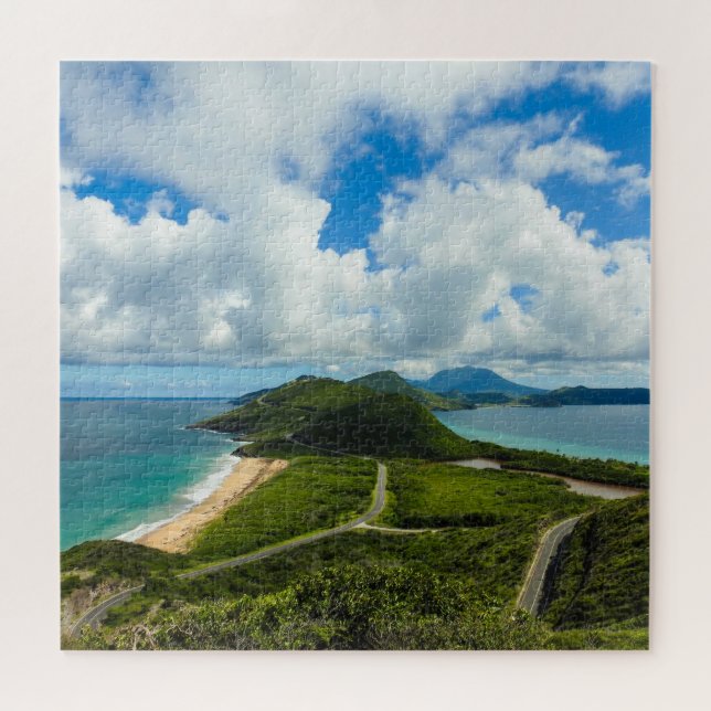 Challenge Yourself with a St. Kitts & Nevis Puzzle (Horizontal)