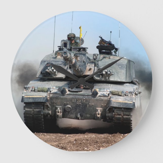 Challenger 2 Main Battle Tank (MBT) British Army Large Clock (Front)