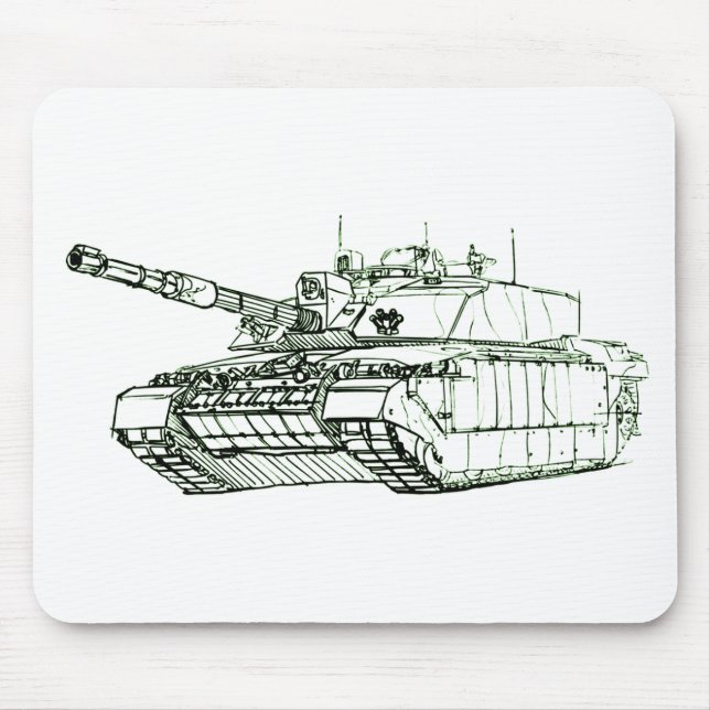 Challenger 2 MBT Mouse Pad (Front)