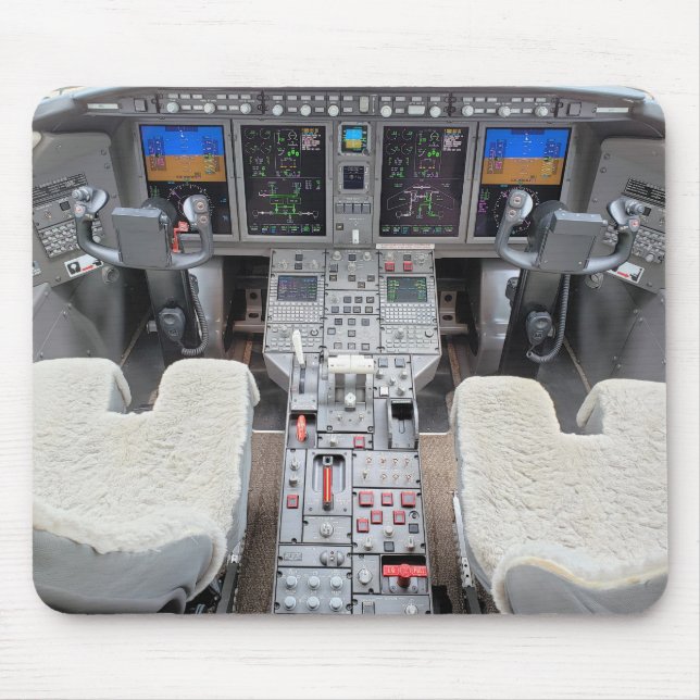 Challenger 300 Instrument Panel Cockpit Mouse Pad (Front)