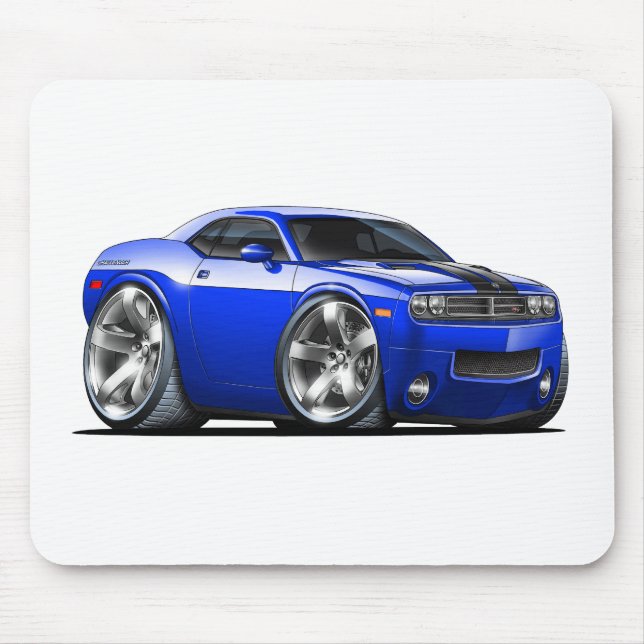 Challenger Blue Car Mouse Pad (Front)