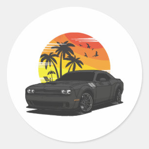 Challenger Classic Round Sticker