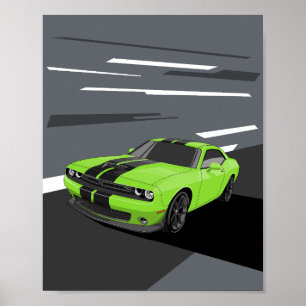 Challenger Green Poster