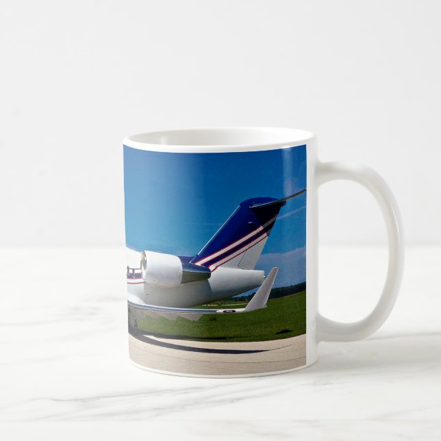 Challenger Jet Aeroplane Mug (Right)