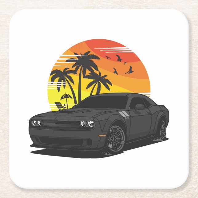 Challenger Square Paper Coaster (Front)