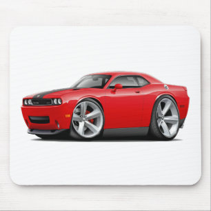 Challenger SRT8 Red-Black Car Mouse Pad