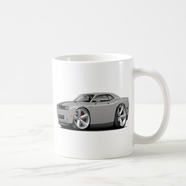 Challenger SRT8 Silver-Black Car Coffee Mug (Right)