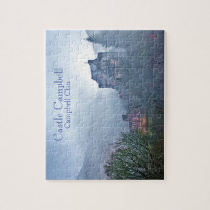 Challenging Castle Campbell In The Mist Jigsaw Puzzle