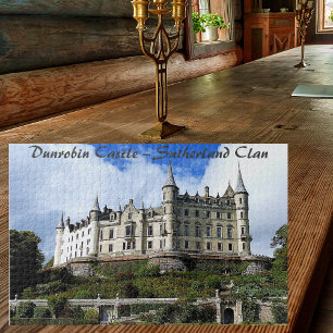 Challenging Dunrobin Castle, Sutherland Clan, Jigsaw Puzzle