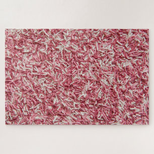 Challenging sprinkles pink white jigsaw puzzle