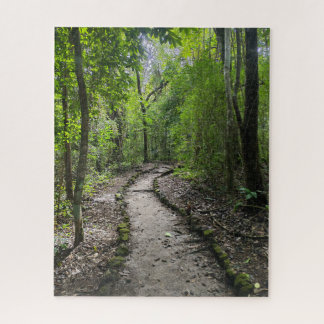 Challenging walk through Guatemalan rain forest  Jigsaw Puzzle