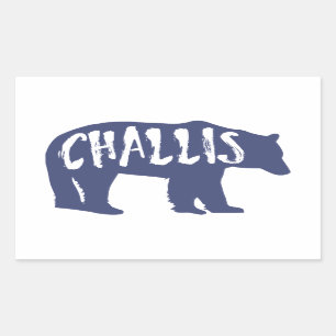 Challis Idaho Bear Rectangular Sticker