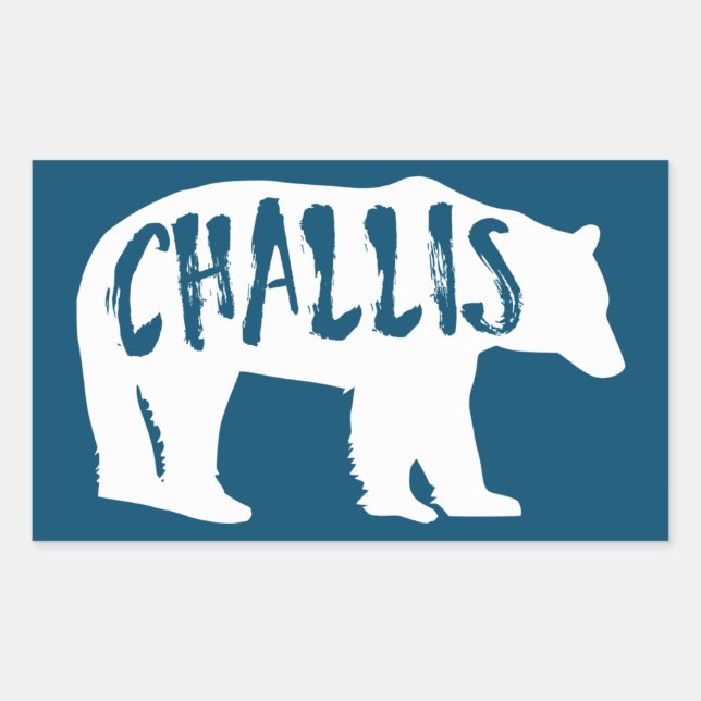 Challis Idaho Bear Rectangular Sticker (Front)