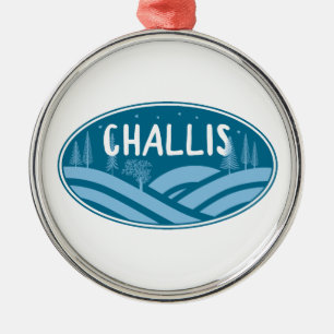 Challis Idaho Outdoors Metal Ornament